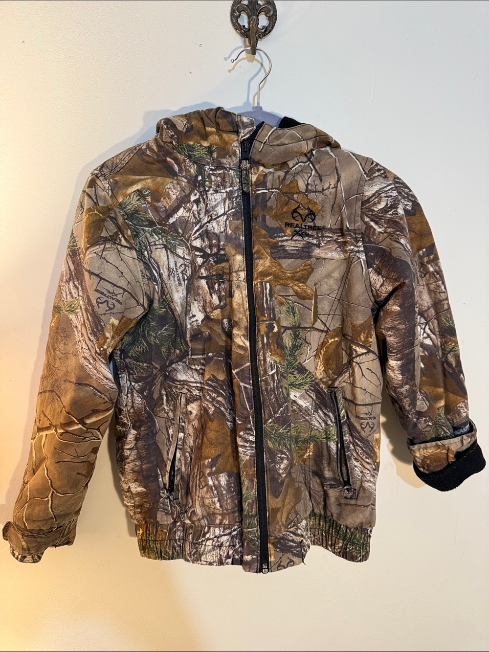 Realtree Kids Realtree Camouflage Hooded Puffer Jacket - Brown/Green